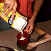 measure 1/2 cup ofcornstarch