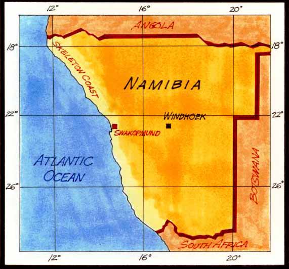 Namibia Map