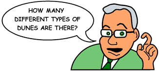 Question: 'How many different types of dunes are there?'